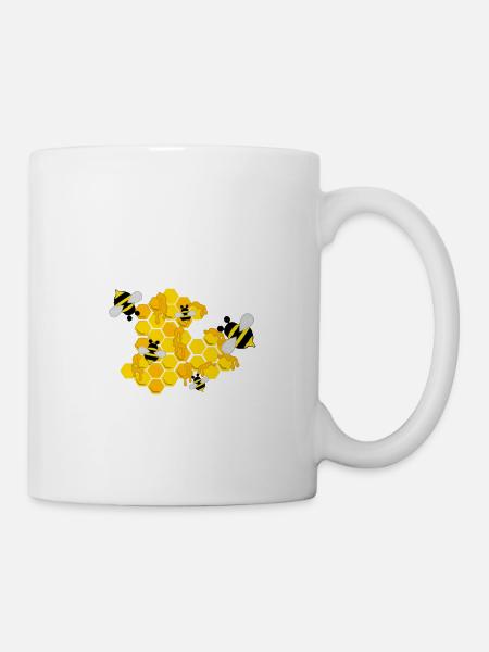 Imker mein Volk braucht mich Biene Geschenk - Tasse - Weiß