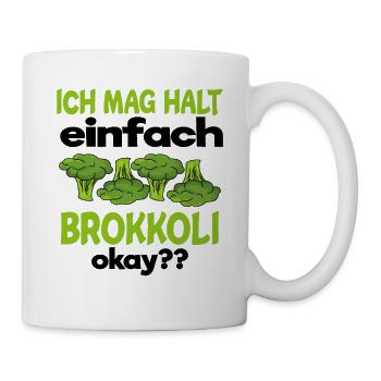 Brokkoli - Tasse - Weiß - Rechts
