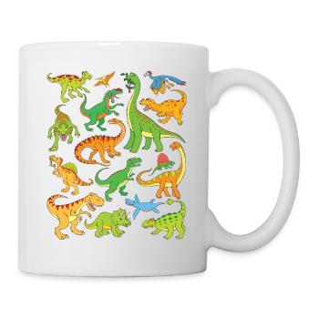 Dinosaures - Mug blanc - blanc - Droite