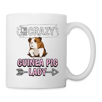 Cobaye I’m The Crazy Guinée Pig Lady - Mug blanc - blanc - Droite