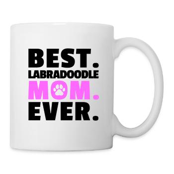 Meilleur Labradoodle Mama Cadeau Retriever - Mug blanc - blanc - Droite