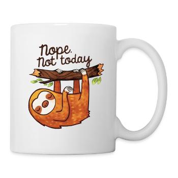 NOPE NO TODAY! - Tasse - Weiß - Rechts