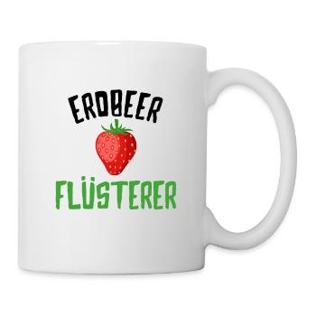 Erdbeeren - Tasse - Weiß - Rechts