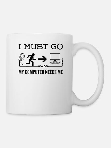 Gamer PC games gaming zocken developer - Tasse - Weiß