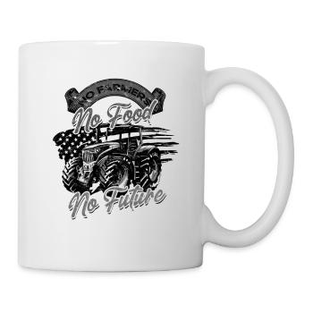 No Farmers No Food No Future - Patriote agricole - Mug blanc - blanc - Droite
