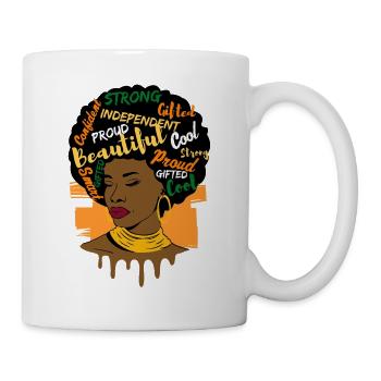 Femmes africaines Femmes Afro Queen Afrique Cadeau - Mug blanc - blanc - Droite