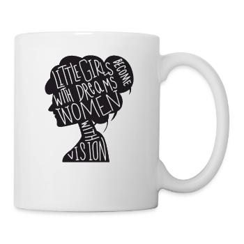 Little Girls With Dreams - Mug - white - Right