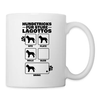 Lagotto Romagnolo Hundetricks Trüffelhund Geschenk - Tasse - Weiß - Rechts