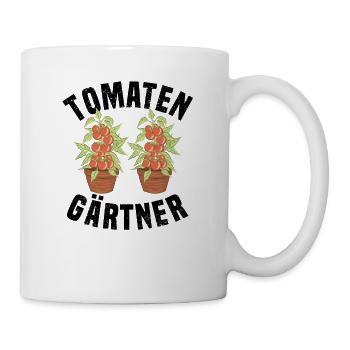 Tomaten Gärtner Tomate Hobbygärtner Geschenk - Tasse - Weiß - Rechts
