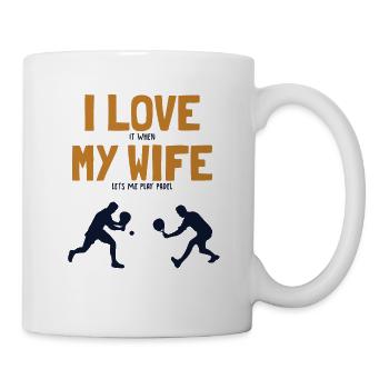 J'Aime Ma Femme Padel Tennis Padel Tennis Padel - Mug blanc - blanc - Droite