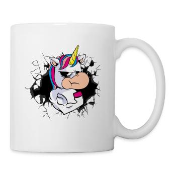 Licorne muscle puissance - Mug blanc - blanc - Droite