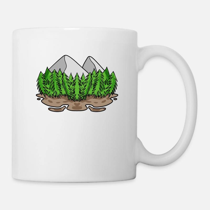 Berg Berge - Tasse - Weiß
