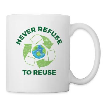 Recyclage Environnement Protection de la nature Terre - Mug blanc - blanc - Droite