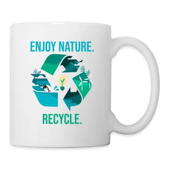 Recyclage Environnement Protection de la nature - Mug blanc - blanc - Droite