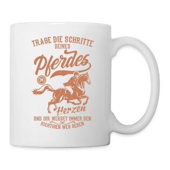 Pferde Spruch Pferdeliebhaber Pferdesprüche - Tasse - Weiß - Rechts