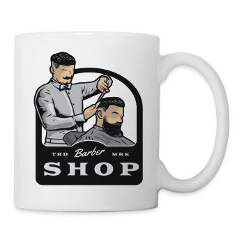 Barber Barbershop Rasieren Bart Barbier - Tasse - Weiß - Rechts