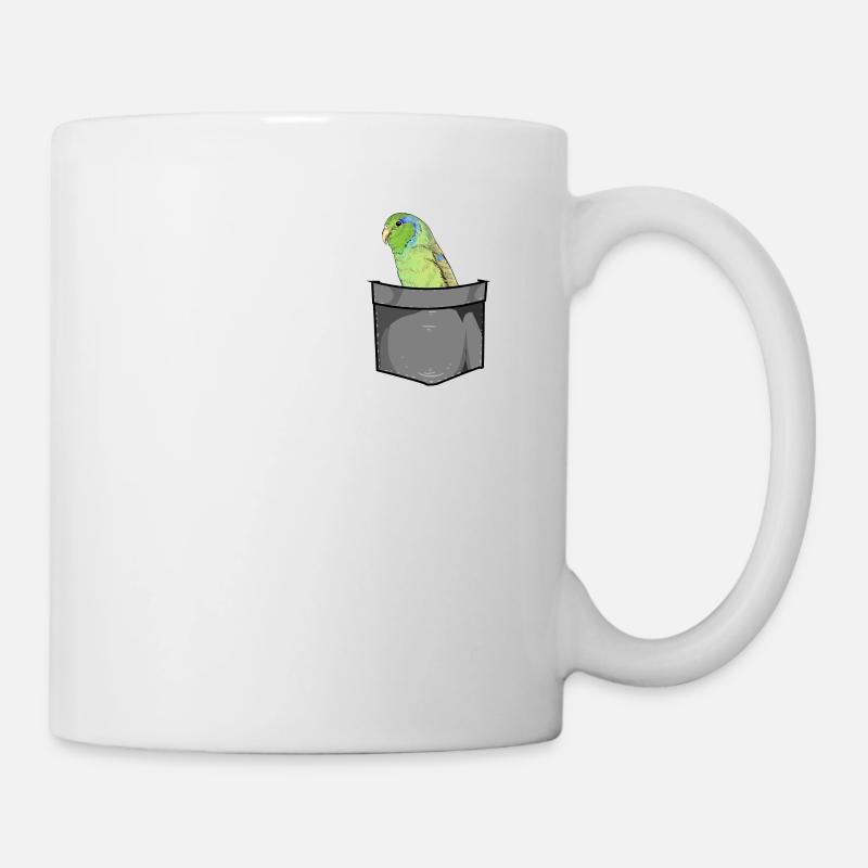 Sperlingspapagei Hausvogel Haustier Vogel Halter - Tasse - Weiß