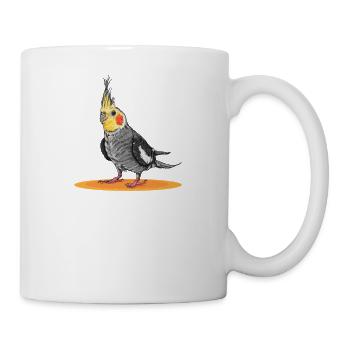Nymph Parakeet House Bird Pet for Bird Keeper - Mug - white - Right