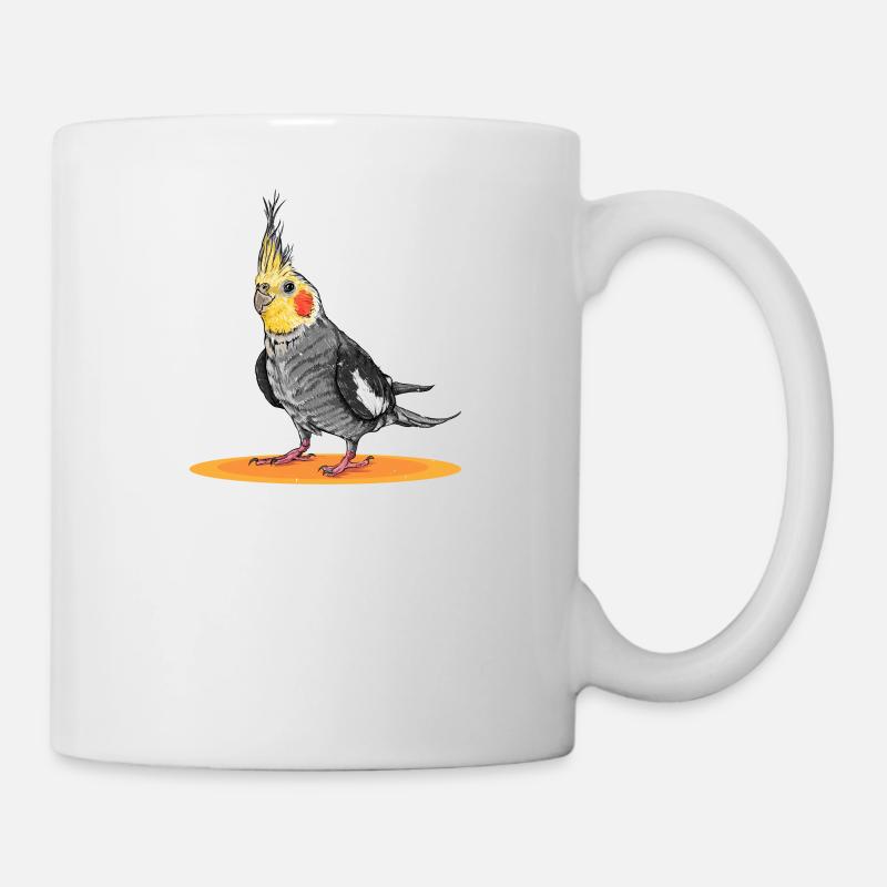 Nymphens perruche oiseau de compagnie pour les éleveurs d’oiseaux - Mug blanc - blanc