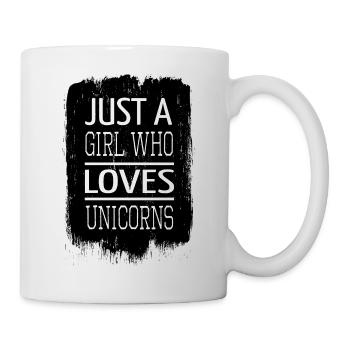 glitter cute unicorn cool unicorn daddy face - Mug blanc - blanc - Droite