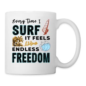 Windsurfer Outfit Windsurf - Windsurfing Saying - Mug - white - Right