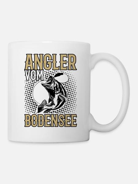 Angler Bodensee - Tasse - Weiß