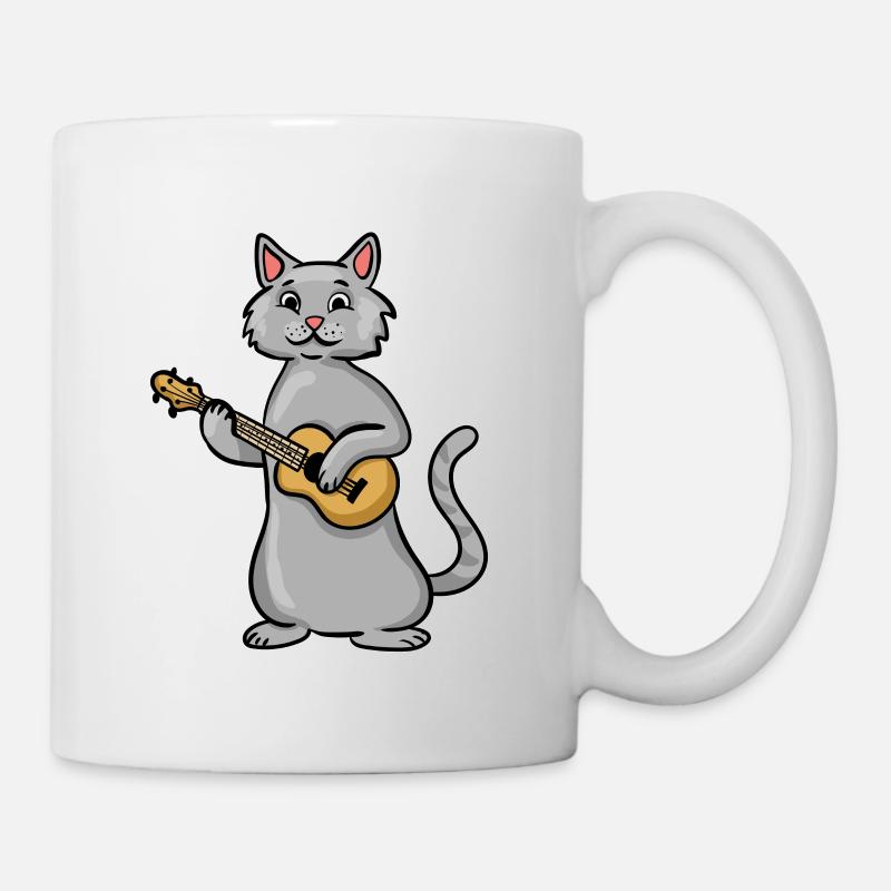 Ukulele Cat - Tasse - Weiß