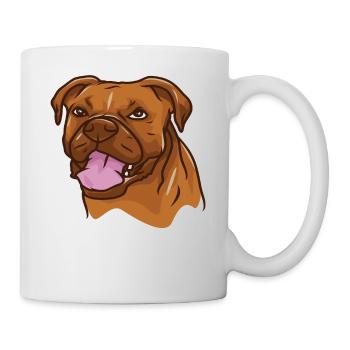Pitbull Bull chien chien - Mug blanc - blanc - Droite