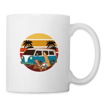 Bin im Urlaub komme vielleicht wieder Sommer Sonne - Tasse - Weiß - Rechts