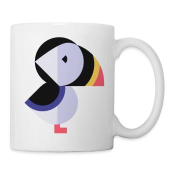 Papageientaucher - Tasse - Weiß - Rechts