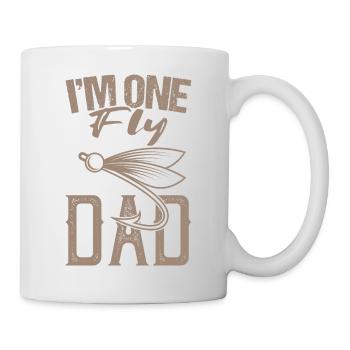 Pêche à la mouche Papa Angel Sort pêcheur papa - Mug blanc - blanc - Droite