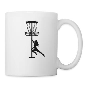 Disc Golf Frisbee Disc Golf Stripper Golfer - Tasse - Weiß - Rechts