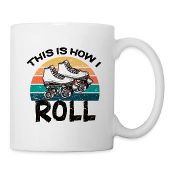 70 es This Is How I Roll Vintage Retro Roller Skate - Tasse - Weiß - Rechts
