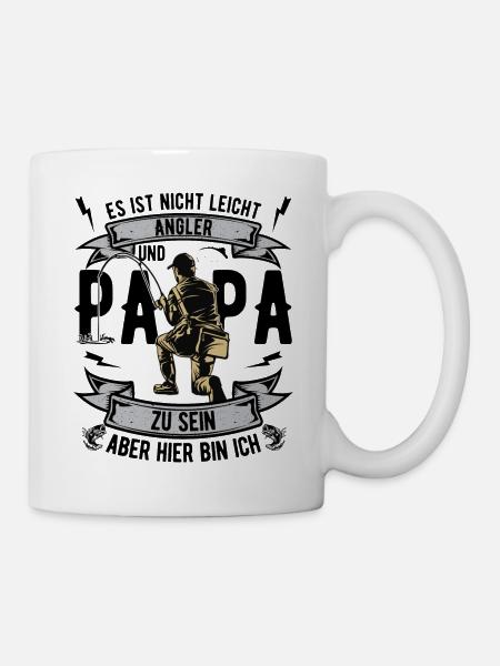 Angler Papa - Tasse - Weiß