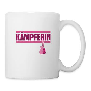 Brustkrebs Bewusstsein Kämpferin Mutter - Tasse - Weiß - Rechts