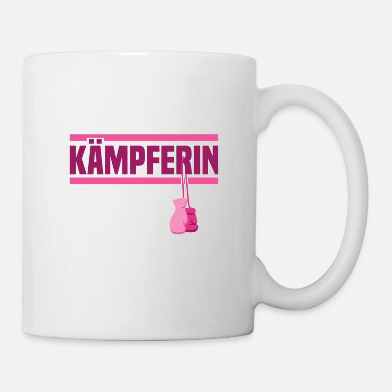 Brustkrebs Bewusstsein Kämpferin Mutter - Tasse - Weiß
