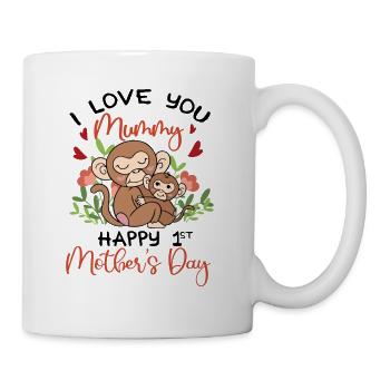 I Love You Mummy Happy 1st Mother’s Day Baby - Mug blanc - blanc - Droite
