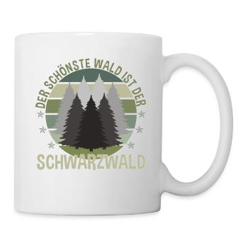 Schwarzwald Trekking Berge Wandern Heimat Geschenk - Tasse - Weiß - Rechts