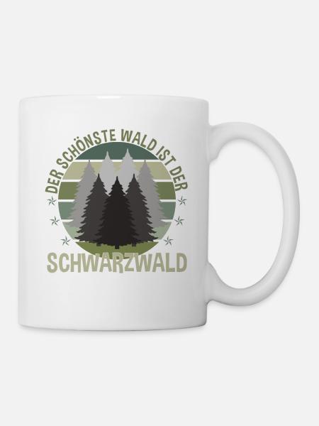 Schwarzwald Trekking Berge Wandern Heimat Geschenk - Tasse - Weiß