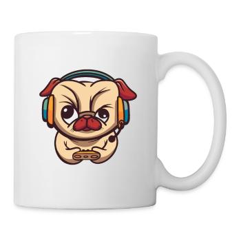 Brawlen Hund Brawl Gamer Zocken Gaming Game Dog - Mug - white - Right