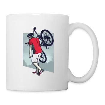 Bicycle Bicycles Biker Retro Bicycle Wheel - Mug - white - Right