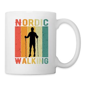 Nordic Walking - Tasse - Weiß - Rechts