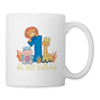 Anniversaire bébé - 1er anniversaire - Mug blanc - blanc - Droite