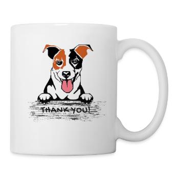 Jack Russell thank you - Tasse - Weiß - Rechts