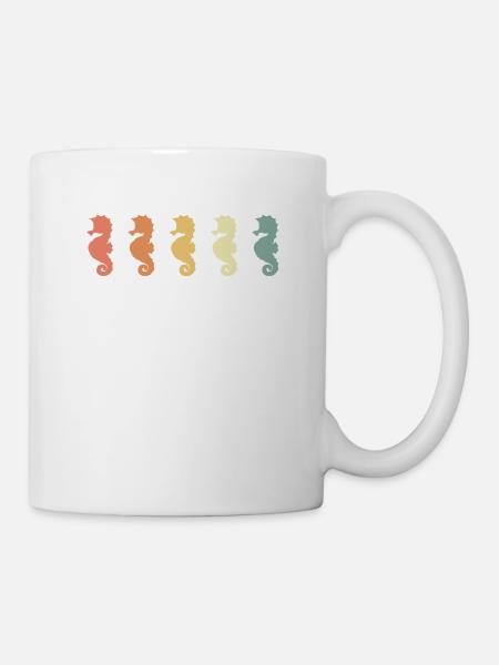 Seepferdchen - Tasse - Weiß