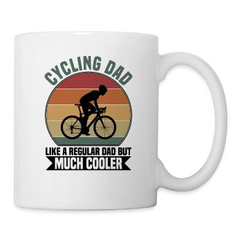 Cycling dad - Mug - white - Right