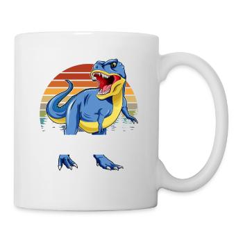 Dinosaurier-Familie - Stepdadsaurus - Tasse - Weiß - Rechts