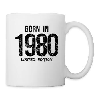 41e anniversaire - BORN IN 1980 LIMITED EDITION - Mug blanc - blanc - Droite