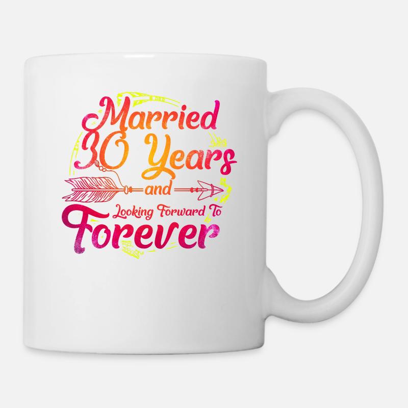30th wedding anniversary - Mug - white