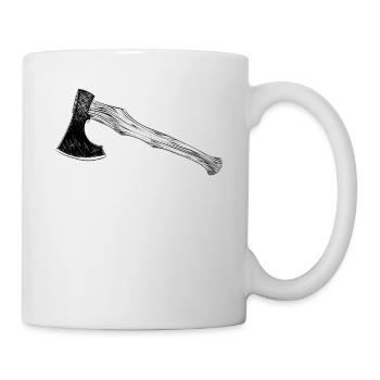 Viking axe sports goal throwing axe throwing goals - Mug - white - Right